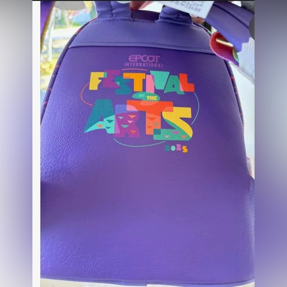 Authentic NWOT loungefly backpack EPCOT Loungefly Figment Dragon - Picture 2 of 5